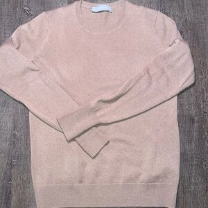 Everlane Cashmere Sweater Women’s XS Tan Quiet Money Simple Staple minimalist
